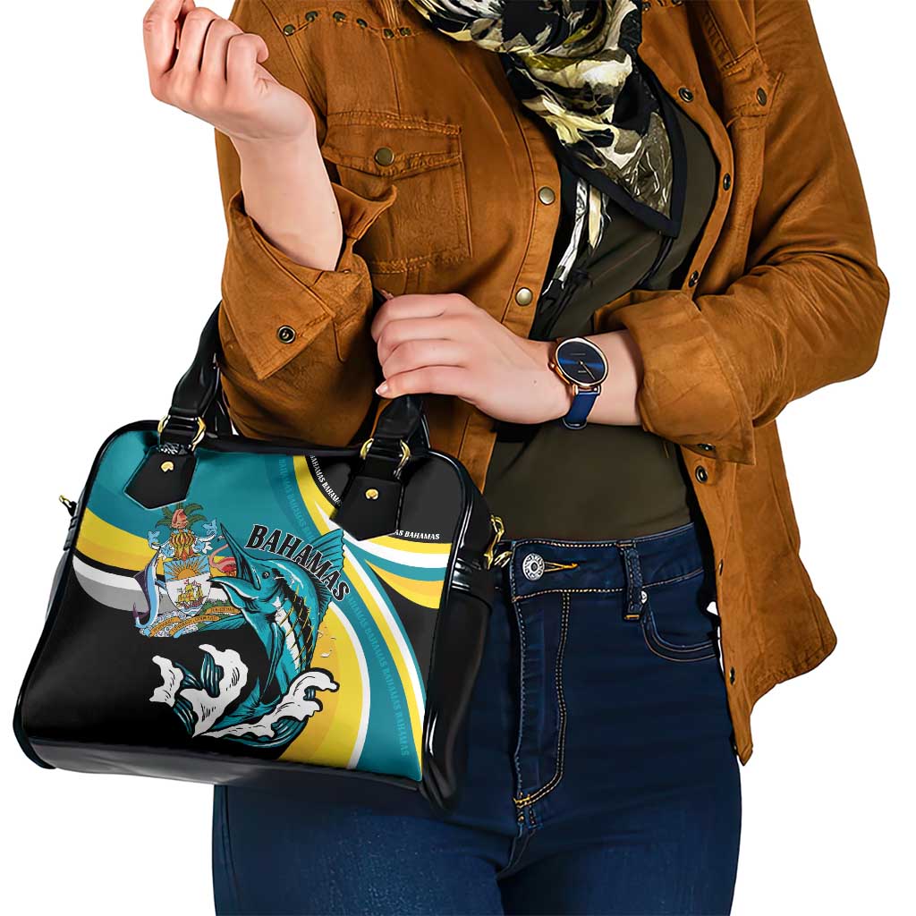The Bahamas Blue Marlin Shoulder Handbag Bahamian Coat Of Arms