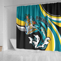 The Bahamas Blue Marlin Shower Curtain Bahamian Coat Of Arms