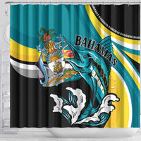 The Bahamas Blue Marlin Shower Curtain Bahamian Coat Of Arms