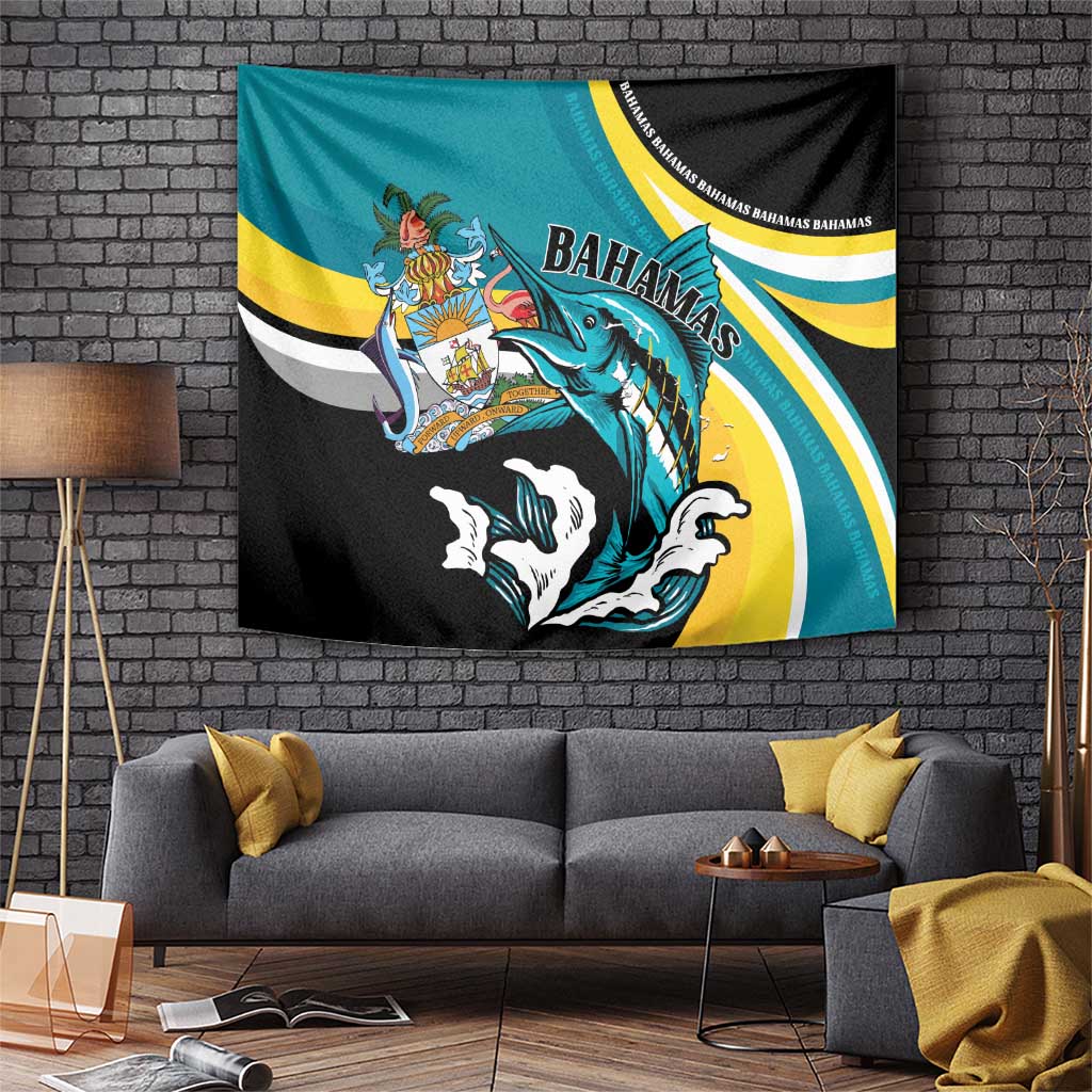 The Bahamas Blue Marlin Tapestry Bahamian Coat Of Arms