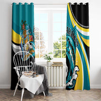 The Bahamas Blue Marlin Window Curtain Bahamian Coat Of Arms