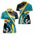Personalised The Bahamas Blue Marlin Women Polo Shirt Bahamian Coat Of Arms