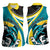 Personalised The Bahamas Blue Marlin Women Sleeveless Polo Shirt Bahamian Coat Of Arms