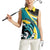Personalised The Bahamas Blue Marlin Women Sleeveless Polo Shirt Bahamian Coat Of Arms