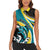 Personalised The Bahamas Blue Marlin Women Sleeveless Polo Shirt Bahamian Coat Of Arms
