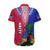 Personalised Haiti Hawaiian Shirt Ayiti Neg Maron With Dashiki Royal - Wonder Print Shop