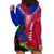 Personalised Haiti Hoodie Dress Ayiti Neg Maron With Dashiki Royal - Wonder Print Shop
