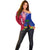 Personalised Haiti Off Shoulder Sweater Ayiti Neg Maron With Dashiki Royal - Wonder Print Shop