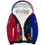 Personalised Haiti Sherpa Hoodie Ayiti Neg Maron With Dashiki Royal - Wonder Print Shop