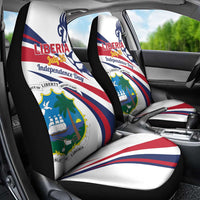 Liberia Independence Day Car Seat Cover July 26 Lion Coat of Arms - Wonder Print Shop