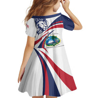 Liberia Independence Day Family Matching Long Sleeve Bodycon Dress and Hawaiian Shirt July 26 Lion Coat of Arms - Wonder Print Shop