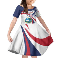 Liberia Independence Day Family Matching Short Sleeve Bodycon Dress and Hawaiian Shirt July 26 Lion Coat of Arms - Wonder Print Shop