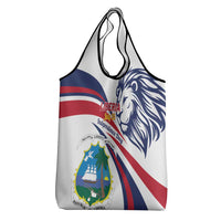 Liberia Independence Day Grocery Bag July 26 Lion Coat of Arms