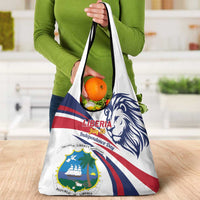 Liberia Independence Day Grocery Bag July 26 Lion Coat of Arms