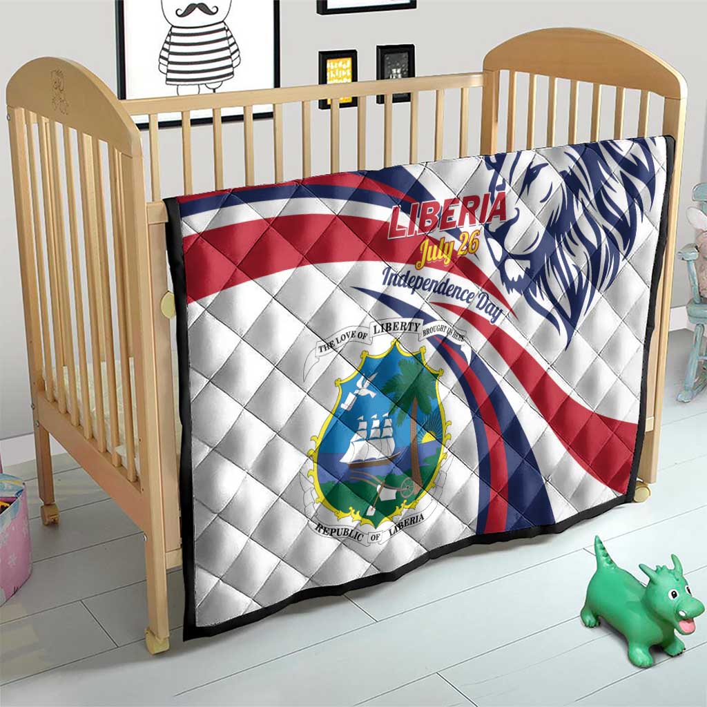 Liberia Independence Day Quilt July 26 Lion Coat of Arms - Wonder Print Shop