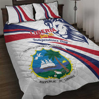 Liberia Independence Day Quilt Bed Set July 26 Lion Coat of Arms - Wonder Print Shop