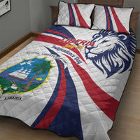 Liberia Independence Day Quilt Bed Set July 26 Lion Coat of Arms - Wonder Print Shop