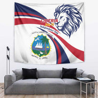 Liberia Independence Day Tapestry July 26 Lion Coat of Arms - Wonder Print Shop