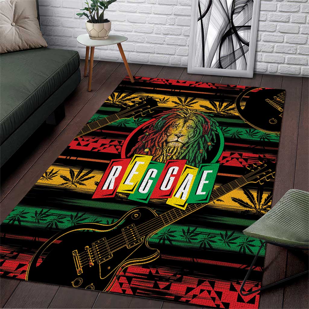 International Reggae Day Area Rug Rastafarian Lion Legend of Reggae - Wonder Print Shop