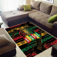 International Reggae Day Area Rug Rastafarian Lion Legend of Reggae - Wonder Print Shop