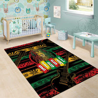 International Reggae Day Area Rug Rastafarian Lion Legend of Reggae - Wonder Print Shop