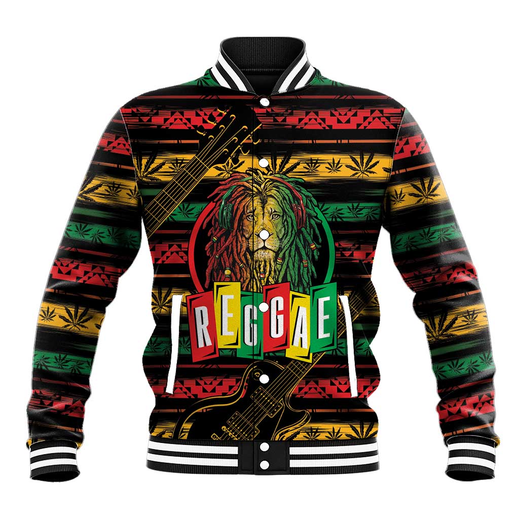 International Reggae Day Baseball Jacket Rastafarian Lion Legend of Reggae - Wonder Print Shop