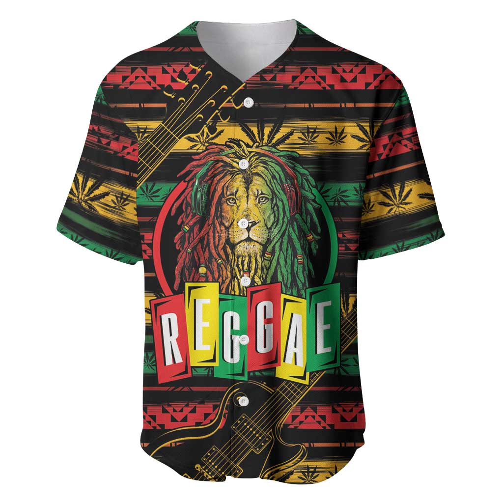 International Reggae Day Baseball Jersey Rastafarian Lion Legend of Reggae - Wonder Print Shop