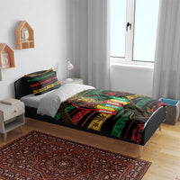 International Reggae Day Bedding Set Rastafarian Lion Legend of Reggae - Wonder Print Shop