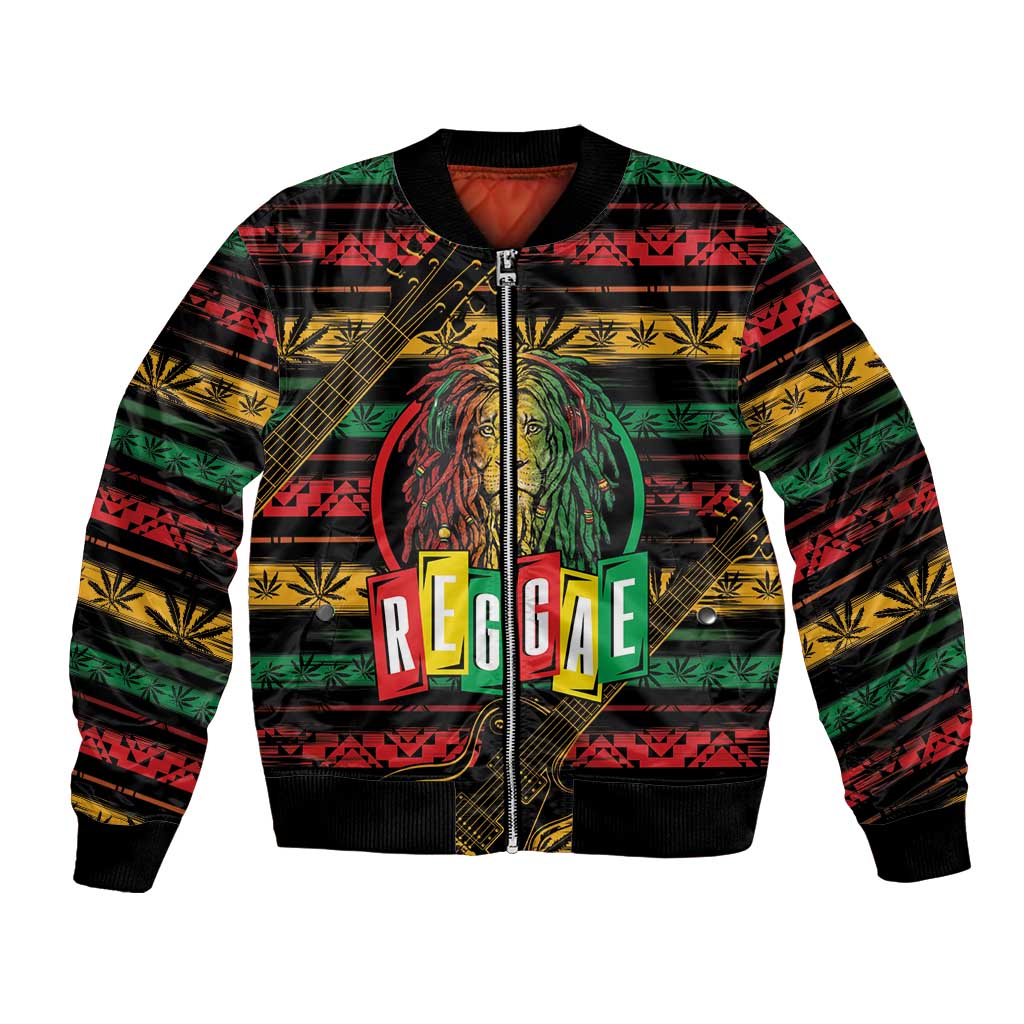 International Reggae Day Bomber Jacket Rastafarian Lion Legend of Reggae - Wonder Print Shop