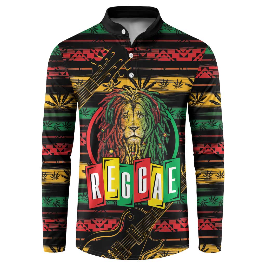 International Reggae Day Button Sweatshirt Rastafarian Lion Legend of Reggae - Wonder Print Shop