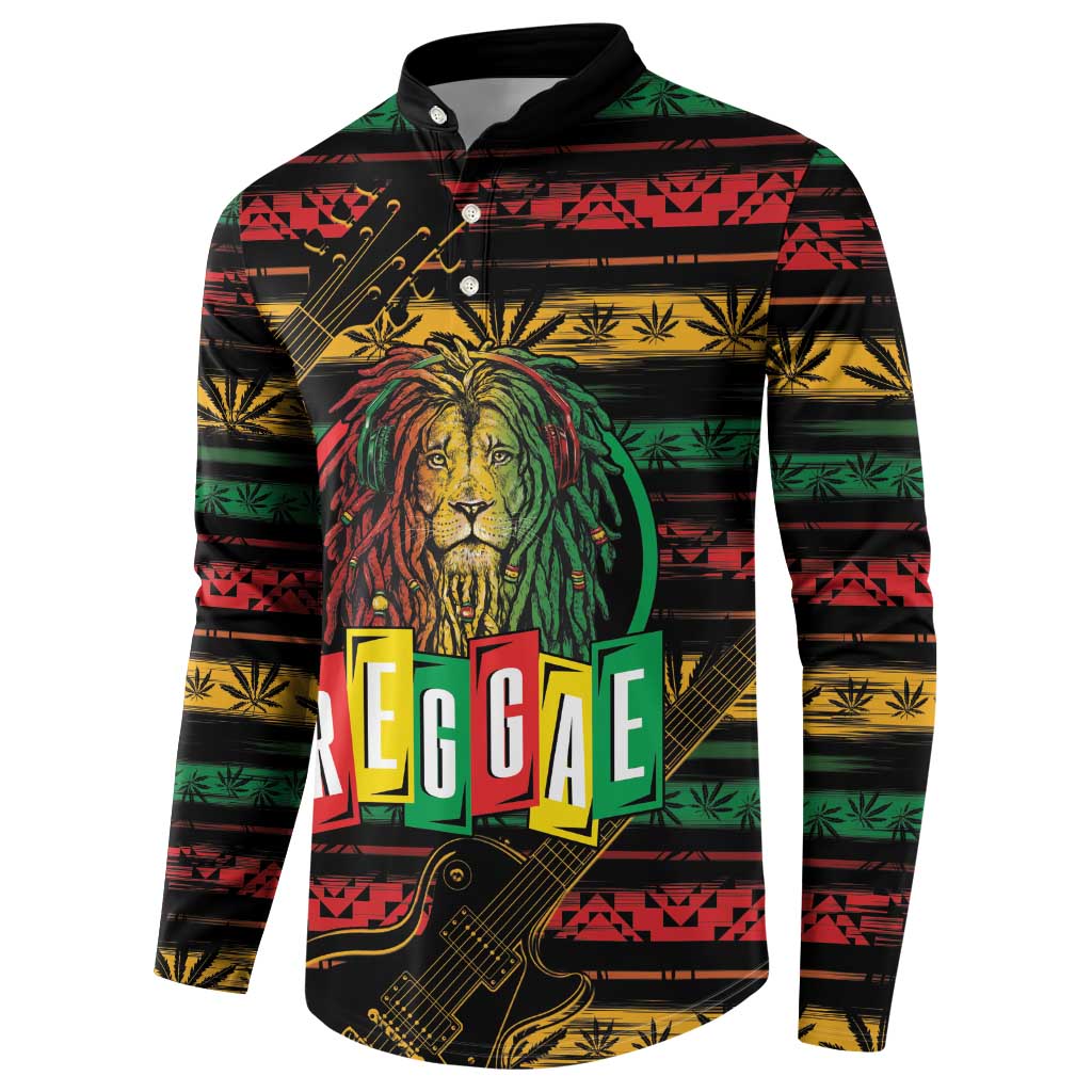 International Reggae Day Button Sweatshirt Rastafarian Lion Legend of Reggae - Wonder Print Shop