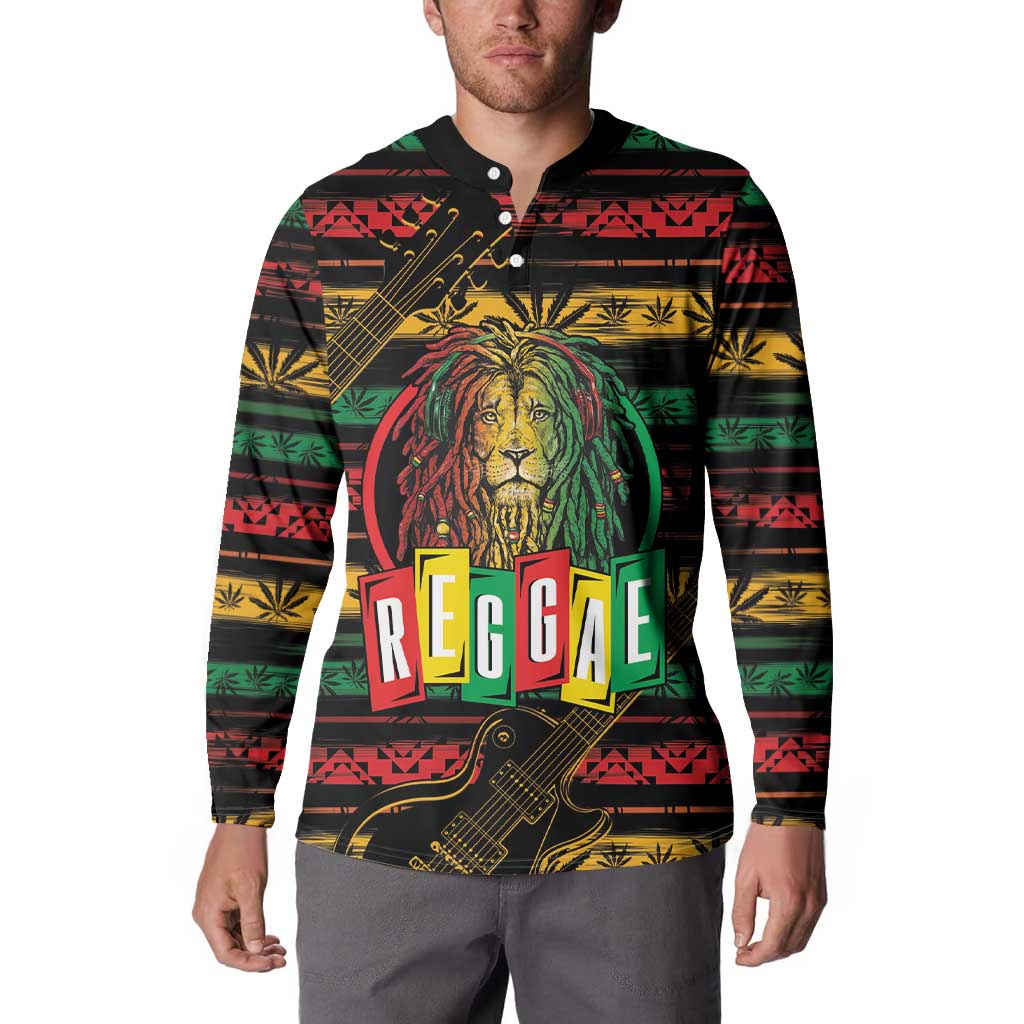 International Reggae Day Button Sweatshirt Rastafarian Lion Legend of Reggae - Wonder Print Shop