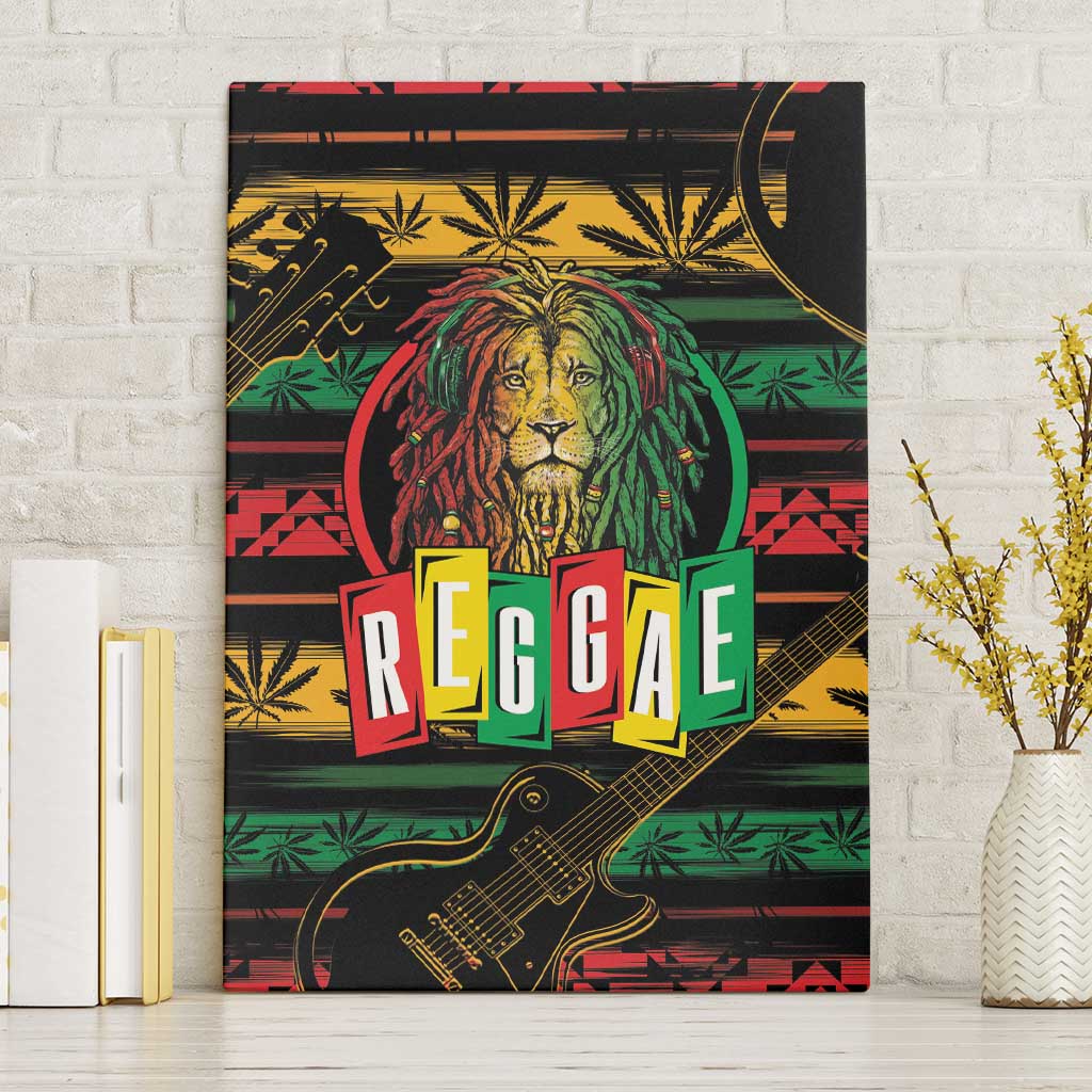 International Reggae Day Canvas Wall Art Rastafarian Lion Legend of Reggae - Wonder Print Shop