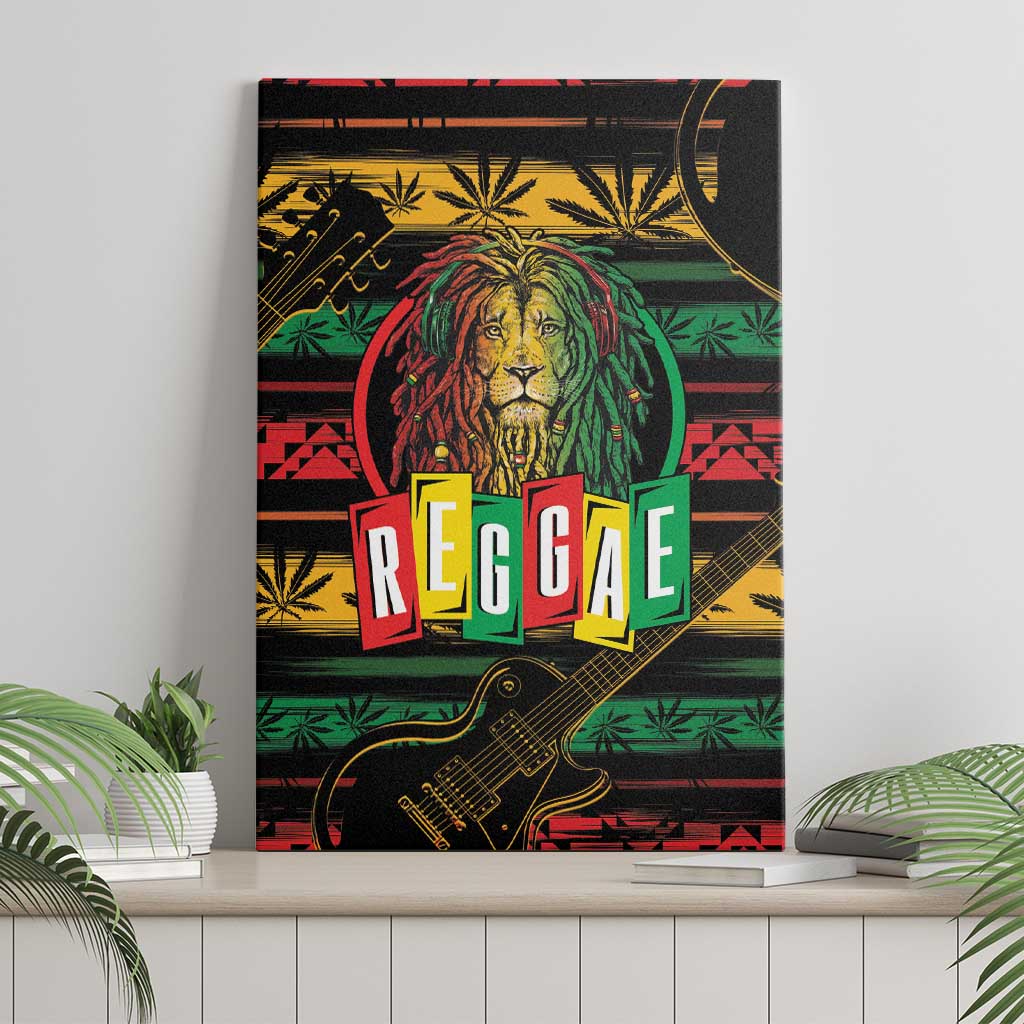 International Reggae Day Canvas Wall Art Rastafarian Lion Legend of Reggae - Wonder Print Shop
