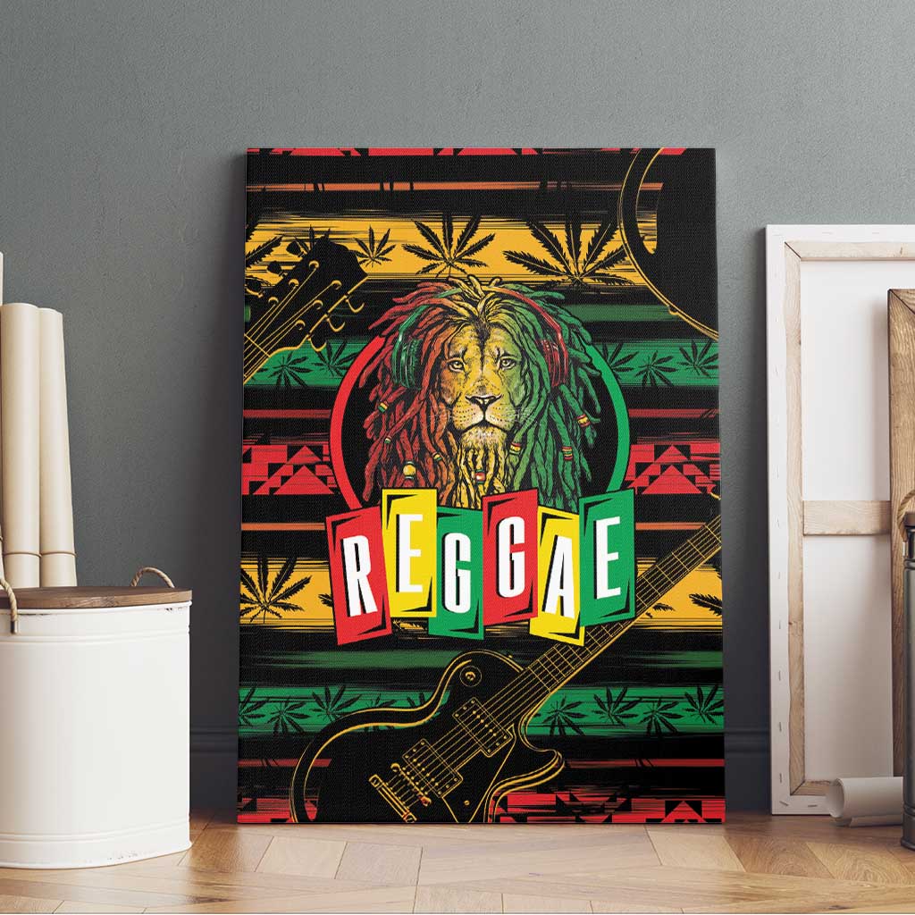 International Reggae Day Canvas Wall Art Rastafarian Lion Legend of Reggae - Wonder Print Shop