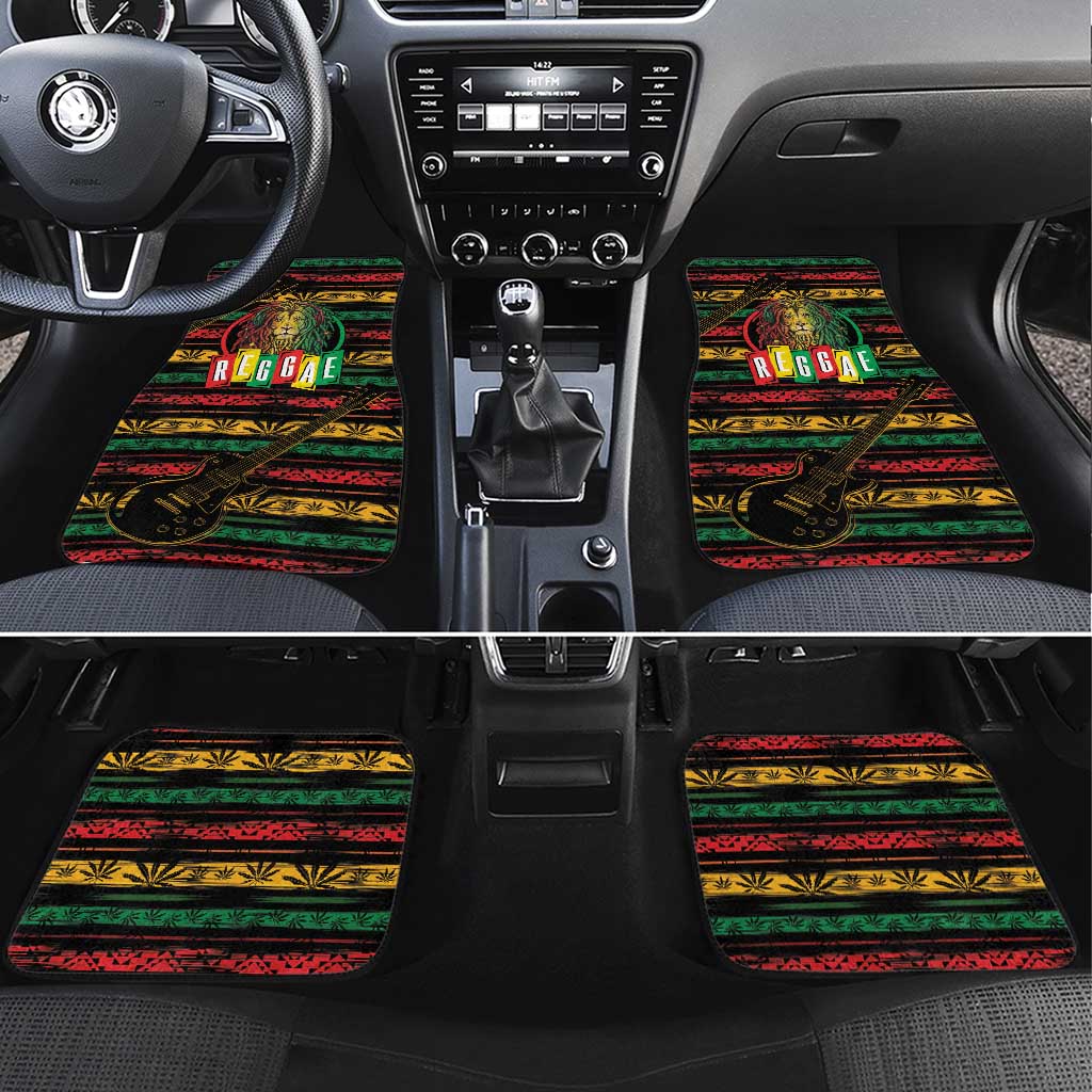 International Reggae Day Car Mats Rastafarian Lion Legend of Reggae - Wonder Print Shop