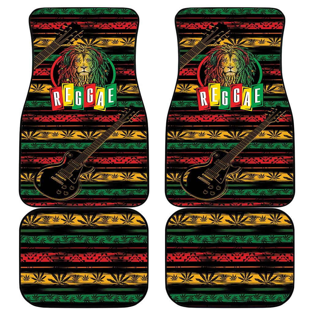 International Reggae Day Car Mats Rastafarian Lion Legend of Reggae - Wonder Print Shop