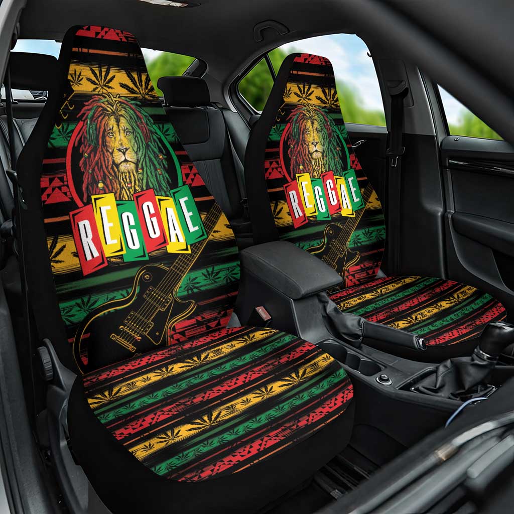 International Reggae Day Car Seat Cover Rastafarian Lion Legend of Reggae - Wonder Print Shop