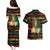International Reggae Day Couples Matching Puletasi and Hawaiian Shirt Rastafarian Lion Legend of Reggae - Wonder Print Shop