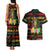 International Reggae Day Couples Matching Tank Maxi Dress and Hawaiian Shirt Rastafarian Lion Legend of Reggae - Wonder Print Shop