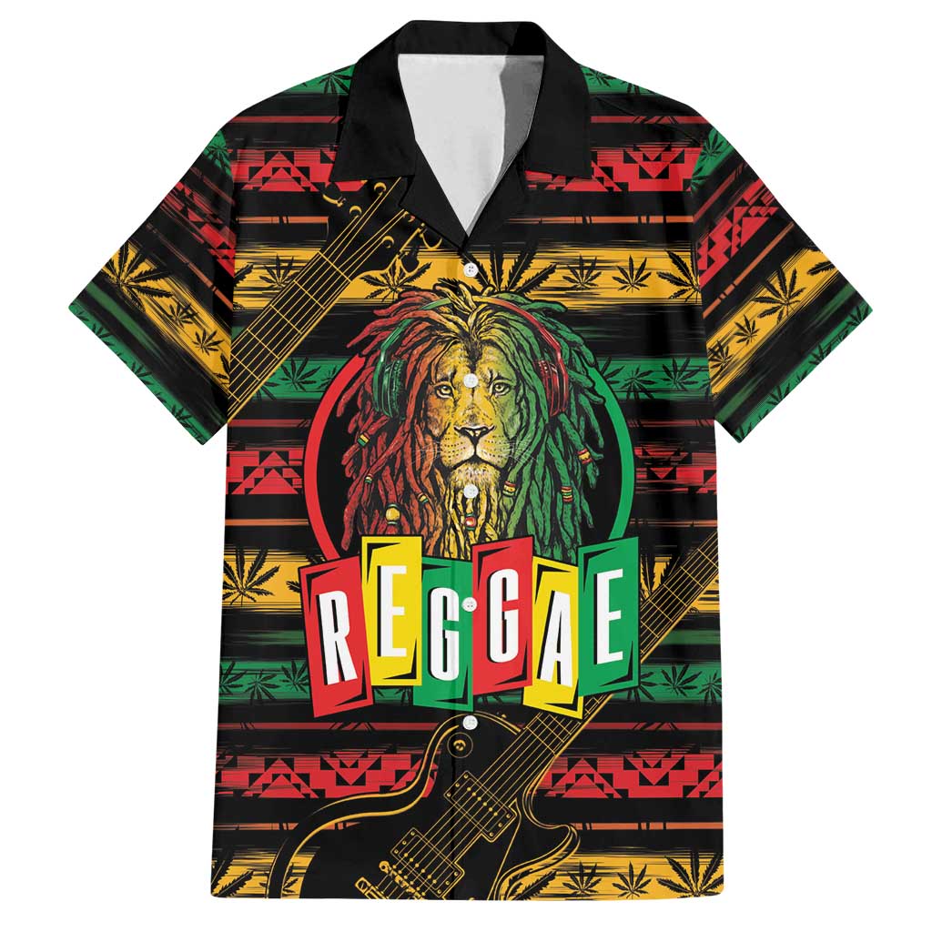 International Reggae Day Family Matching Long Sleeve Bodycon Dress and Hawaiian Shirt Rastafarian Lion Legend of Reggae - Wonder Print Shop