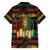International Reggae Day Family Matching Off The Shoulder Long Sleeve Dress and Hawaiian Shirt Rastafarian Lion Legend of Reggae - Wonder Print Shop