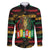 International Reggae Day Family Matching Off The Shoulder Long Sleeve Dress and Hawaiian Shirt Rastafarian Lion Legend of Reggae - Wonder Print Shop