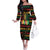 International Reggae Day Family Matching Off The Shoulder Long Sleeve Dress and Hawaiian Shirt Rastafarian Lion Legend of Reggae - Wonder Print Shop