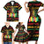 International Reggae Day Family Matching Short Sleeve Bodycon Dress and Hawaiian Shirt Rastafarian Lion Legend of Reggae - Wonder Print Shop