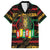International Reggae Day Family Matching Short Sleeve Bodycon Dress and Hawaiian Shirt Rastafarian Lion Legend of Reggae - Wonder Print Shop