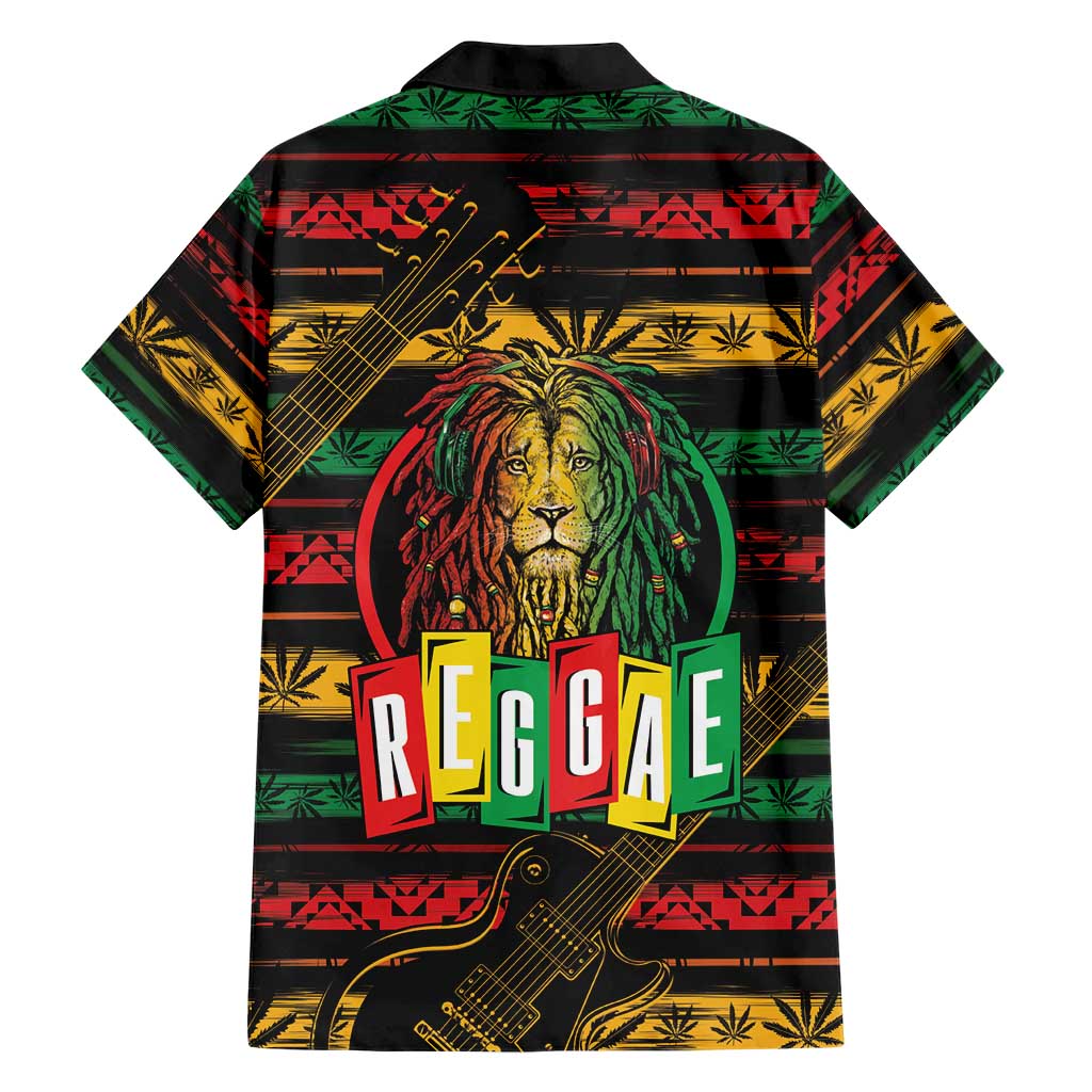 International Reggae Day Family Matching Short Sleeve Bodycon Dress and Hawaiian Shirt Rastafarian Lion Legend of Reggae - Wonder Print Shop