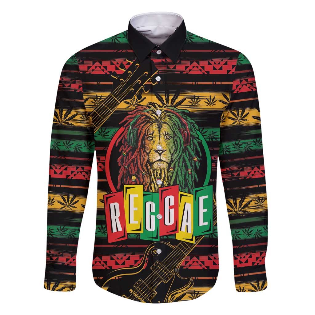 International Reggae Day Family Matching Short Sleeve Bodycon Dress and Hawaiian Shirt Rastafarian Lion Legend of Reggae - Wonder Print Shop