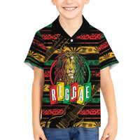 International Reggae Day Family Matching Summer Maxi Dress and Hawaiian Shirt Rastafarian Lion Legend of Reggae - Wonder Print Shop