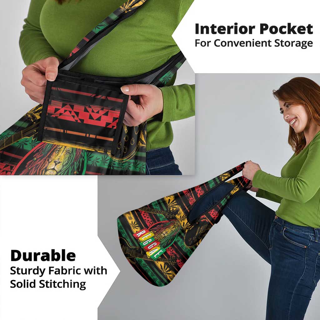 International Reggae Day Grocery Bag Rastafarian Lion Legend of Reggae